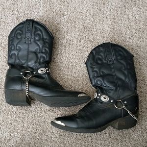 Laredo Black Cowboy Boots